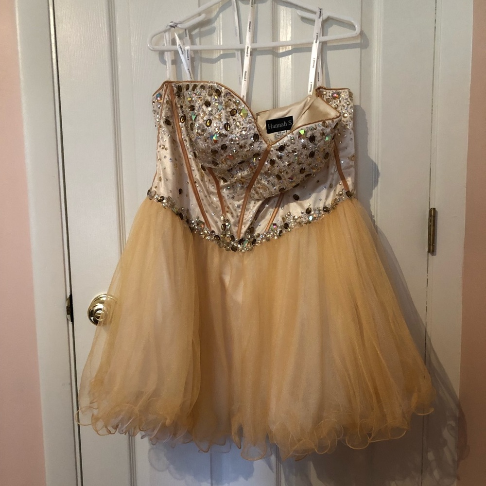 Sequin strapless dress